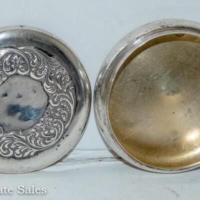 VINTAGE STERLING SILVER PILL BOX