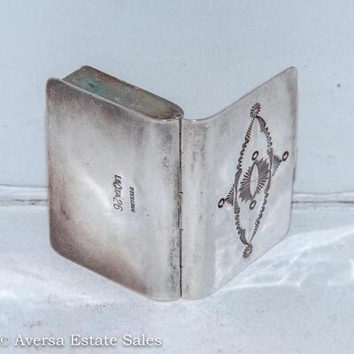 STERLING SILVER - BOOKS SHAPED PILL BOX