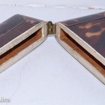 VICTORIAN FAUX TORTOISE SHELL CALLING CARD CASE