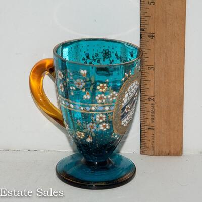 BOHEMIAN - MOSER STYLE - ENAMELED CUP