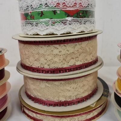 15 Spools of Ribbon, Sealed - New