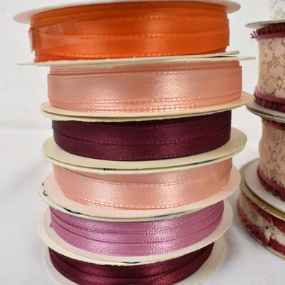 15 Spools of Ribbon, Sealed - New