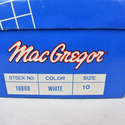MacGregor Aerobic Shoes, Women's Size 10, White & Pink. Old Stock - New w/ Box