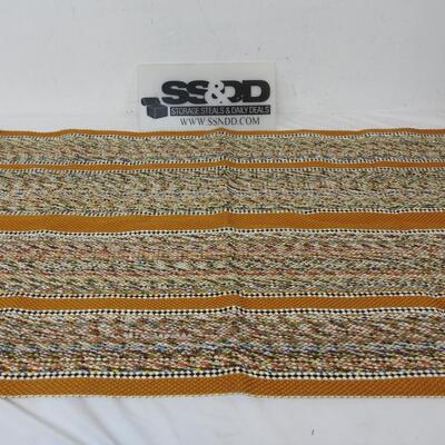 Mountain Made All Purpose Woven Throw Rug 24"x45" Approximate size. New