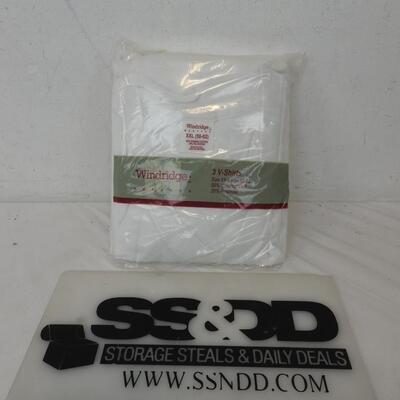 3 V-Shirts Size XX-Large 50-52m 50% Cotton, 50% Polyester Windridge Brand - New