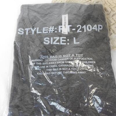 5 pc Women's Clothing: Madewell XXL, Lularoe Med, 3 V-Neck Shirts Lrg - New