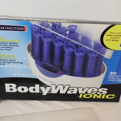 2pc Personal Care: Black & Decker Light & Easy Iron & Remington Curlers - New