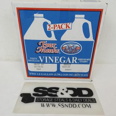 Two 1 Gallon Jugs of White Distilled Vinegar - New