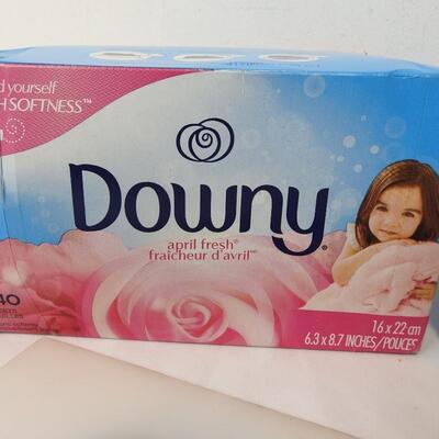 Downy Dryer Sheets Fabric Softener Qty 240 & Snuggle Qty 200. Damaged Box - New