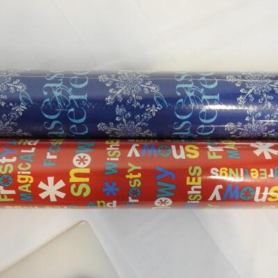 2 Rolls of Holiday Home 90 SQ ft. Wrapping Paper - New