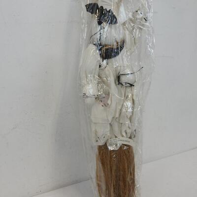 Ghost Broom Decoration - New