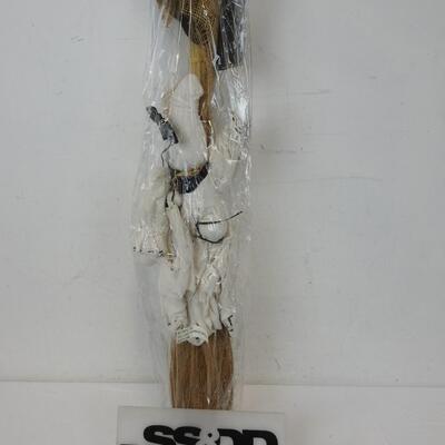 Ghost Broom Decoration - New