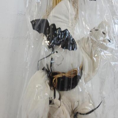 Ghost Broom Decoration - New