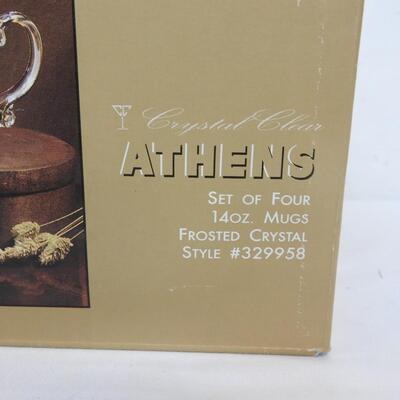 Crystal Clear "Athens" 14 oz Mugs - New