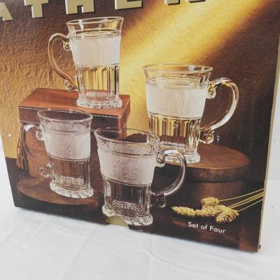 Crystal Clear "Athens" 14 oz Mugs - New