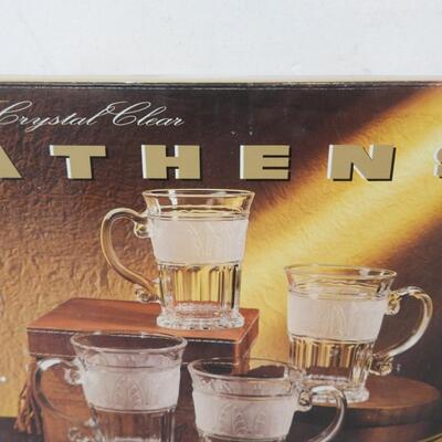 Crystal Clear "Athens" 14 oz Mugs - New