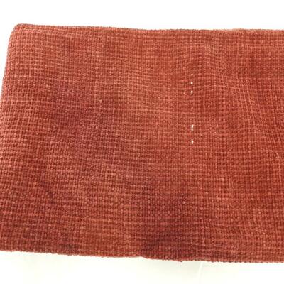 Burgundy Cotton Throw Blanket - New