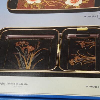 Lacquer Ware Tray Trio - New