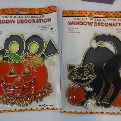 Halloween Window Decorations, Tapered Sculptured Candles, Halloween Lights - New