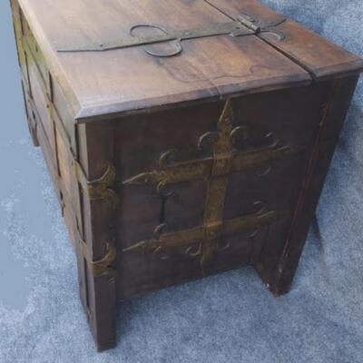 Haitian Handmade Trunk with Metal Accents