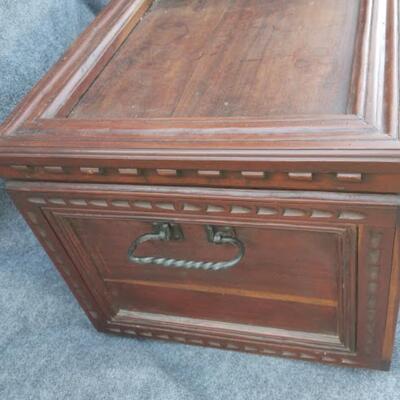 Trunk with Ornate Carving