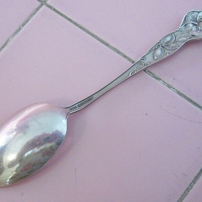 MS Vintage Sterling Silver Souvenir Spoon US Grant Hotel San Diego CA Watson Rose