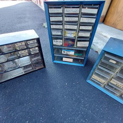 Metal Boxes w/ Drawers