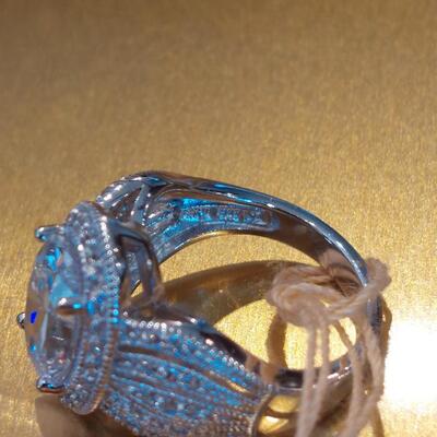 Diamonique Engagement Ring