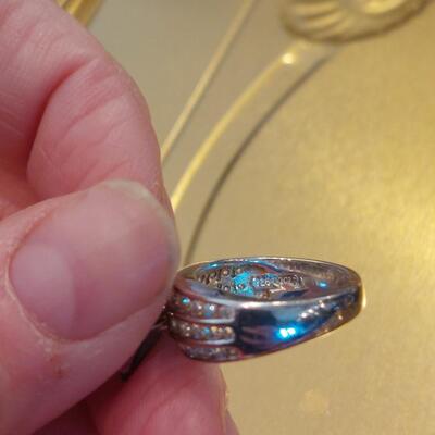 Diamonique Engagement Ring