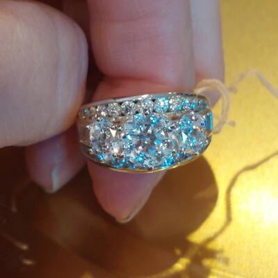 Diamonique Engagement Ring