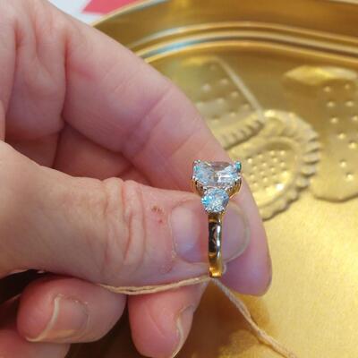 Diamonique Engagement Ring