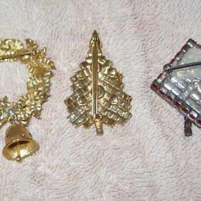 MS 3 Vintage Christmas Pins