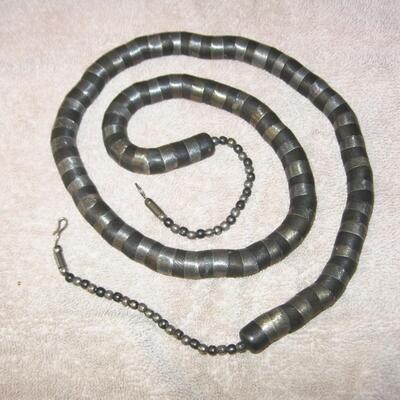 MS Vintage Handmade Artisan Necklace Metal Disks