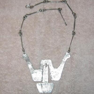 MS Modern Hand Made Necklace and Pendant