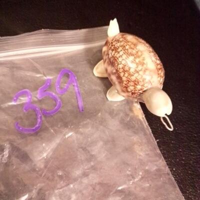 Handmade Turtle Seashell Pendant