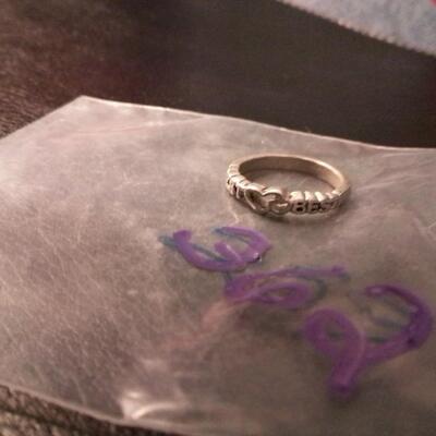 Size 6 or 7 Silver Heart Ring