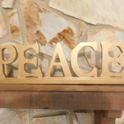 Wood Cut-Out 'Peace