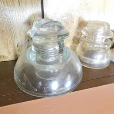 Collection of Antique Glass and Ceramic Insulators