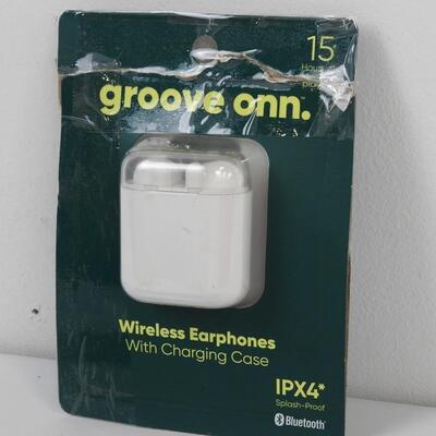 Groove Onn Wireless Earbuds - Used, turns on, fails to connect