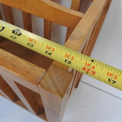 Wooden Magazine Rack