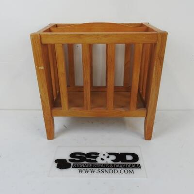 Wooden Magazine Rack