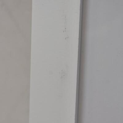 White Frame 8x10 with white mat for 5x7 image. Slightly scratched, otherwise new