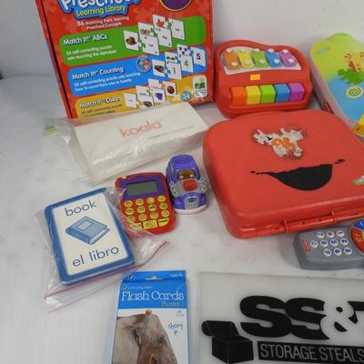 17 pc Baby Toys: Xylophone, Preschool Learning & flashcards, Bottle Drying Racks