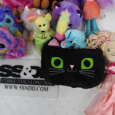24 Stuffed Animals, Large Pink Bunny Peep, Banda, Unicorns