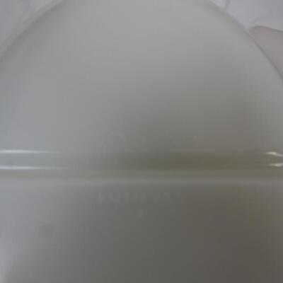 Vintage Corelle Cup, Melmac Plates/Cups, Anchor Hocking Bowl, Pyrex Serving