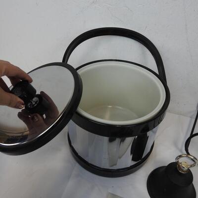 3 pc Home/Kitchen: Ice Bucket, Wine Rack, Dinner Bell