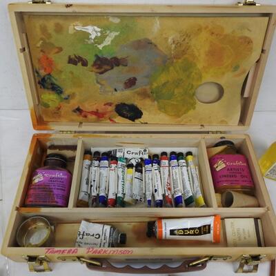 Craftint Oil Painting Set with Brushes, Oils, etc