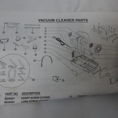 Simplicity Sport Vacuum Cleaner with Attachments