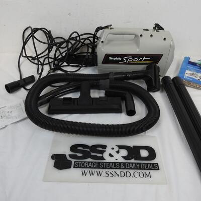 Simplicity Sport Vacuum Cleaner with Attachments