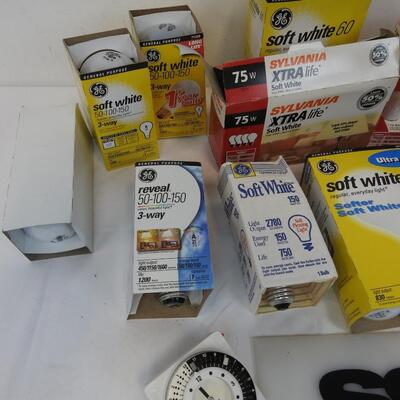 30+ Lightbulbs, Various Sizes & Wattage